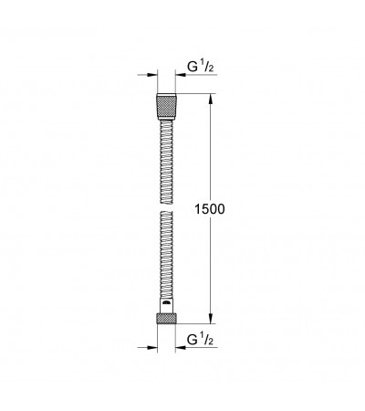 FLEXO RELEXAFLEX METALICO 1,5 M GROHE