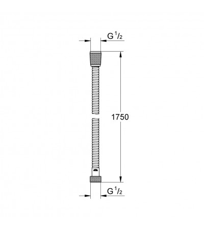 FLEXO RELEXAFLEX METALICO 1,75 M GROHE